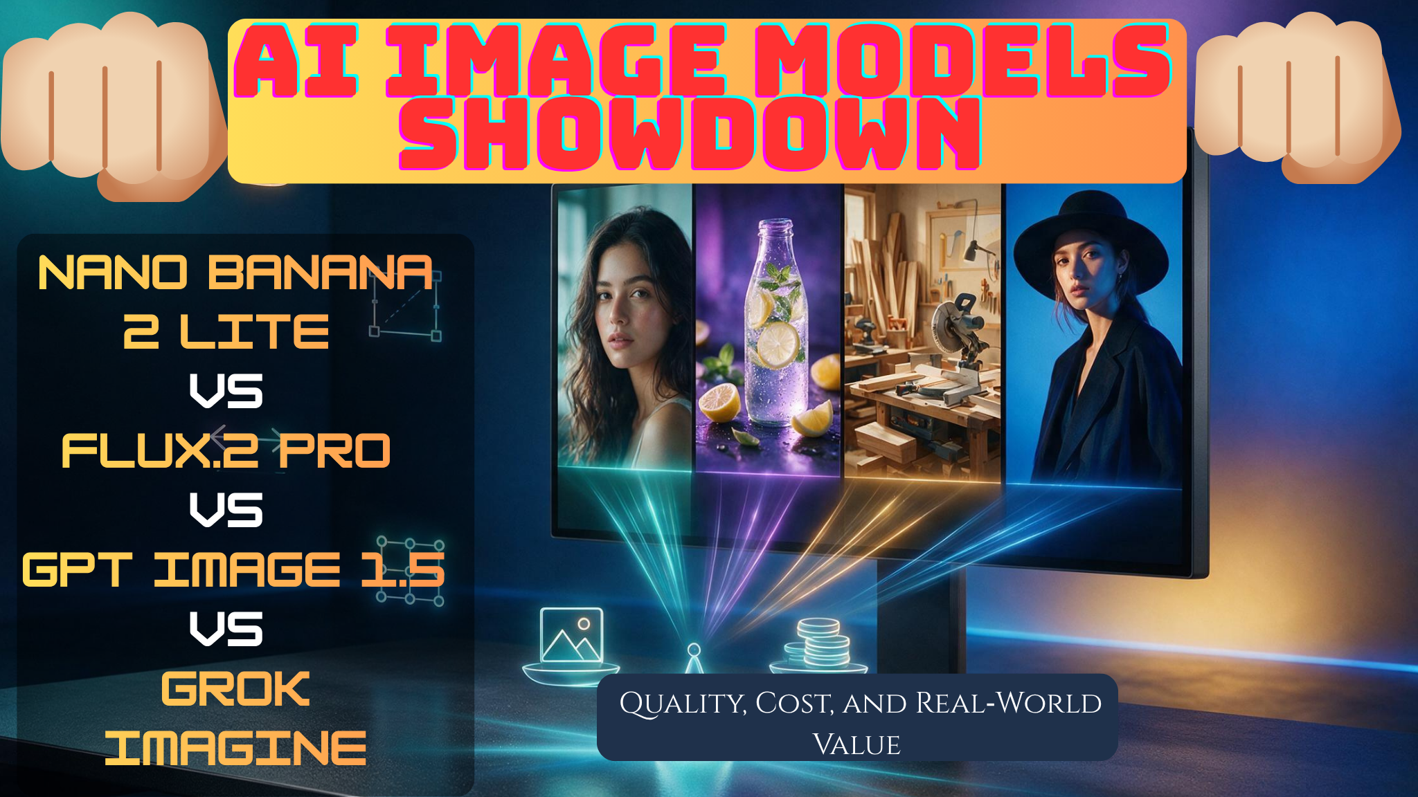 AI Image Models Showdown: Nano Banana 2 Lite vs FLUX.2 Pro vs GPT Image 1.5 vs Grok Imagine ( Quality, Cost, and Real-World Value)
